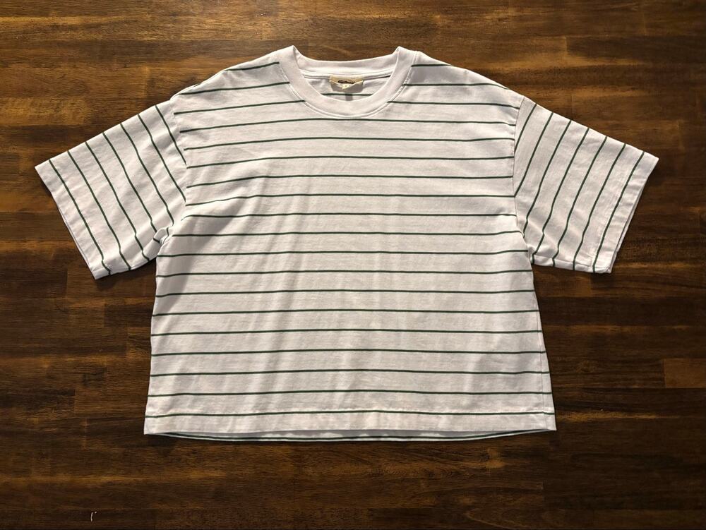 Madewell Women’s Medium Tee Shirt Short Sleeve Boxy Cropped Crewneck Top